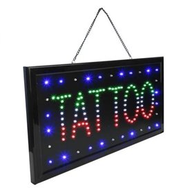 Enseigne lumineuse pour shop de tatouage
