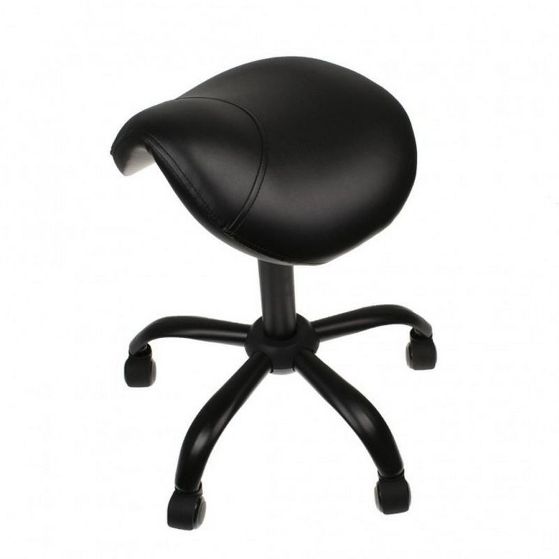 Tabouret Professionnel "selle de cheval" - Black