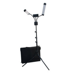 Double lampe led sur pieds