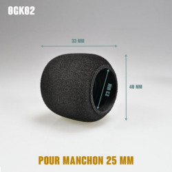 Surmanchon en mousse Ø40mm - Grip Ø25mm - Long 33mm