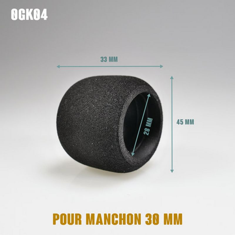 Surmanchon en mousse Ø45mm - Grip Ø30mm - Long 33mm Surmanchon en mousse Ø45mm - Grip Ø30mm - Long 33mm
