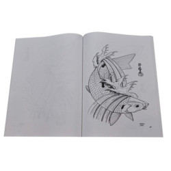 Livre tattoo Carpe Koi