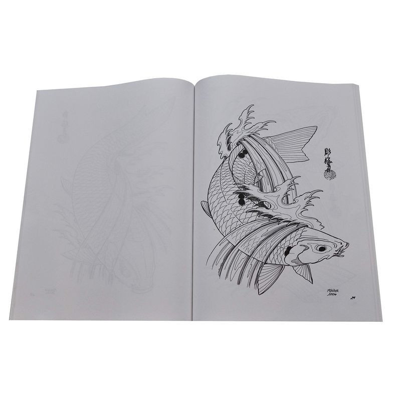 Livre tattoo Carpe Koi Livre tattoo Carpe Koi
