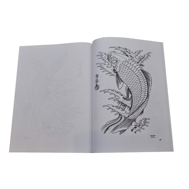 Flash tattoo Carpe Koi Flash tattoo Carpe Koi