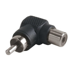 Adaptateur RCA Mâle / RCA Femelle Coudé 90°