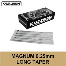 Aiguilles KWADRON Magnum 0,25mm Long Taper - Par 50