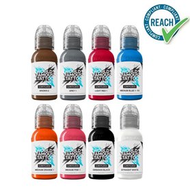 Kit encres WORLD FAMOUS Limitless - Primary Colours Set 2 - 30ml