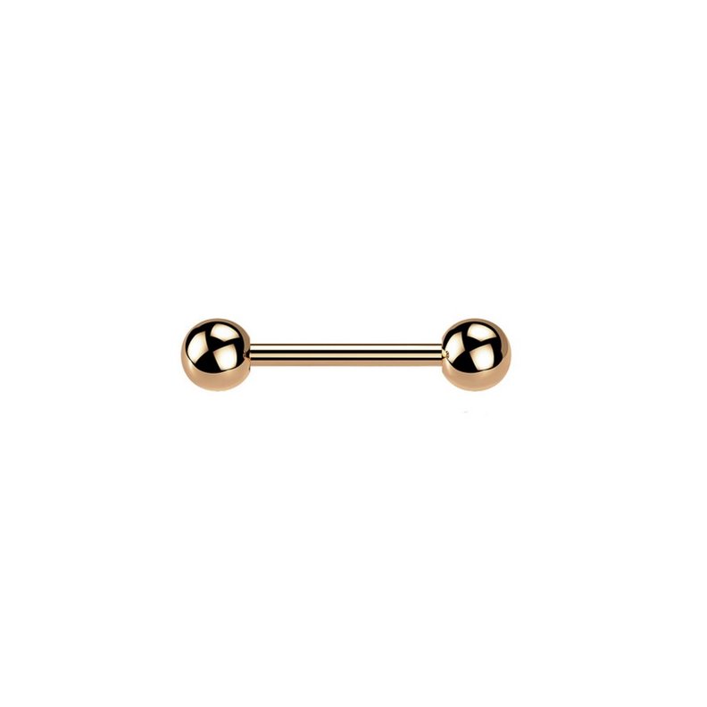Bijou piercing Barbells en Or Rose 316L Pierçing de qualité