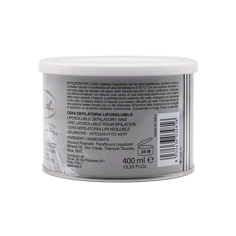 Pot de cire ROIAL 400ml - Oxyde de zinc Pot de cire ROIAL 400ml - Oxyde de zinc