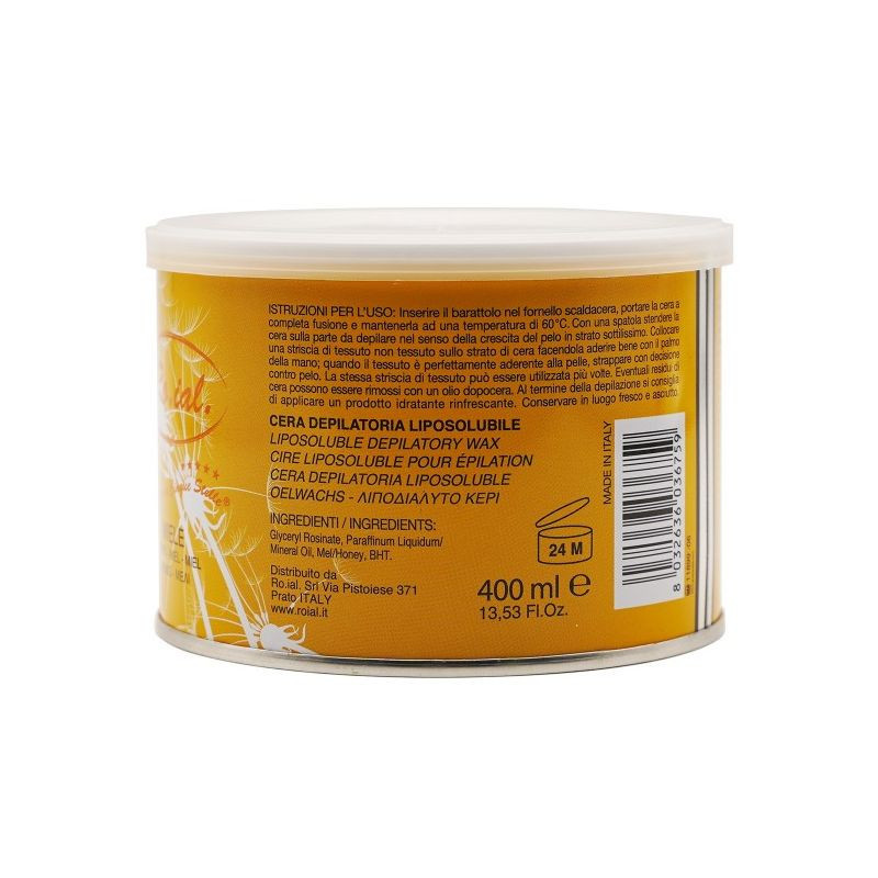 Pot de cire ROIAL 400ml - Miel Pot de cire ROIAL 400ml - Miel