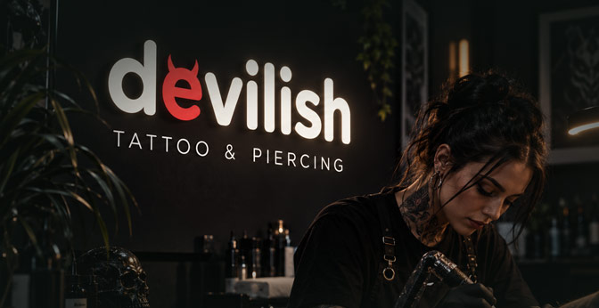 New logo, new identity for Devilish Tattoo